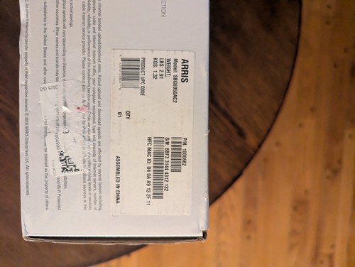 ARRIS modem via cavo tavola da surf e router Wi-fi: modello SBG6950AC2 (nuovo) - Foto 22 di 24