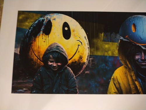 2 Chris Boyle ltd ed OOP signed giclee street art prints- 'Put On A Happy Face'+ - Picture 4 of 12