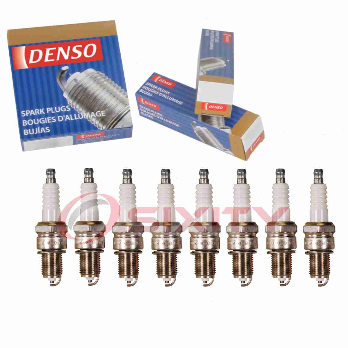 8 pc DENSO 6005 Standard Spark Plugs for W9EP 97128 6770 2264 1196 Ignition fd