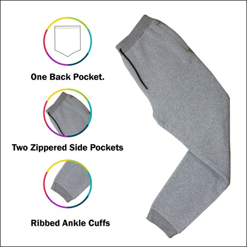 Herren Fleece Gefüttert Hoodie & Jogginghose Sweatpants Set Activewear Lounge (S-2XL) - Bild 25 von 44