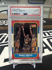 1986 Fleer Basketball- #42 Darrell Griffith- PSA 8 (New Grade)
