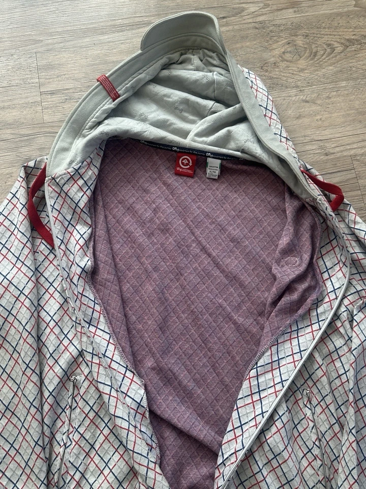 LRG Sudadera con Capucha Para Hombre XL Pullover a Cuadros Ropa de Calle Y2K Hip Hop Patín Estilo Vintage Foto 3 de 4