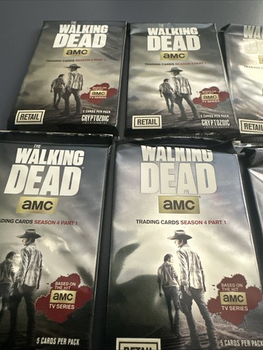 2016 AMC Walking Dead Season 4 Part 1 10 Packs 5 Card Each Pack 50 Cards Total - Picture 4 of 4