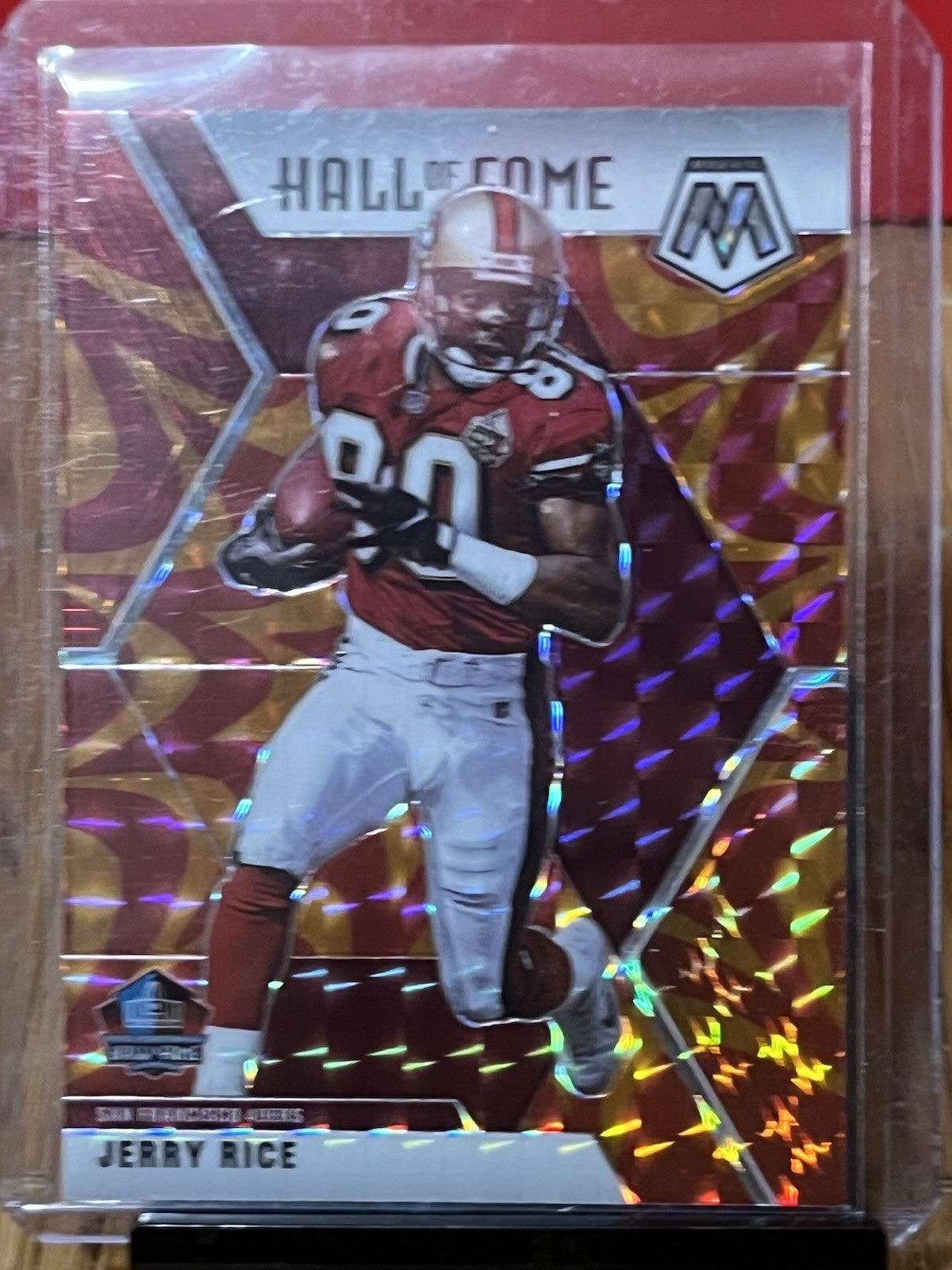 2020 Panini Mosaic Mosaic Red #287 Jerry Rice HOF