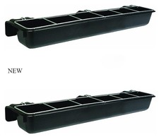 Little Giant HF9BLACK Hook Over Goat Trough 9 Quart Feeder (2 Pack)
