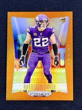 2024 Panini Prizm Deca Harrison Smith Orange 10/49 #204 Minnesota Vikings