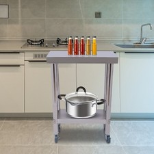 Commercial Heavy Food Prep Worktable with Undershelf for Restaurant and Hotel