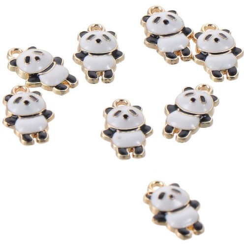 20 Pcs Panda Shape 3D Animal Charms Alloy DIY Charms Necklaces - Picture 6 of 11