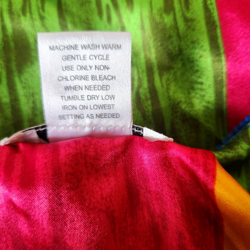 Winlar Kaftan Silky Polyester Rainbow Striped Boho Hippie Pride Colorful Coverup - Picture 5 of 8