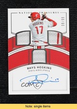 2018 Panini National Treasures 8/99 Rhys Hoskins #RTM-RH Auto READ oh4
