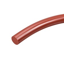 39" Long 16MM Dia High Temperature Resistant Silicone Sealing Strip Red