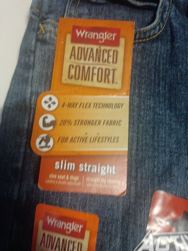 Wrangler Women's Size 12 Regular Advanced Comfort Slim Straight Jeans NWT - Picture 3 of 9