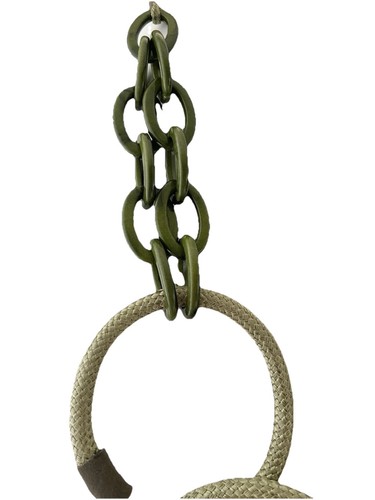 Damen Statement Kette Lang Handgefertigt Modeschmuck Halskette Glieder Grün - Bild 4 von 11