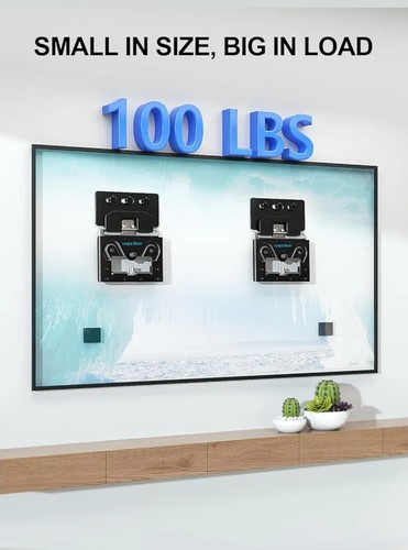 Soporte de pared para TV ultra delgado compatible con televisores planos y de marco de 14"-80", Micro-Ga de 0,3" - Imagen 4 de 10