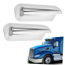 Door Mirror Chrome Cover fit for 2013-2022 Peterbilt Left Chrome Mirror Cover