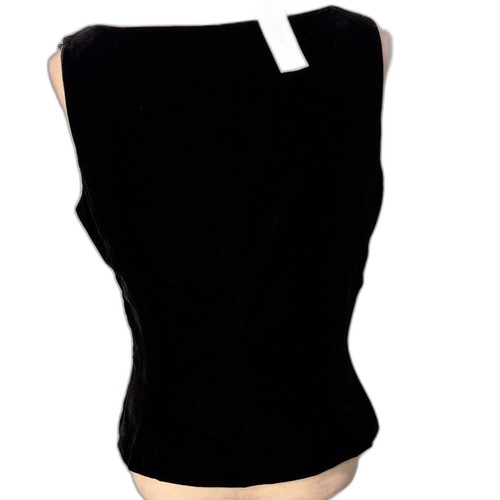 Ann Taylor Tanktop schwarz Samt Seidenmischung neu mit Etikett - Bild 2 von 7