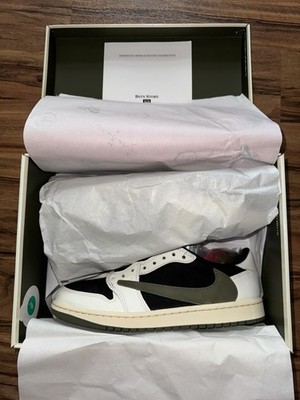 Nike Air Jordan 1 Low Travis Scott Olive USW10 US8,5 EU42 UK7,5