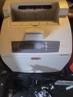 Oki B710N Workgroup Monochrome Laser Printer- Works