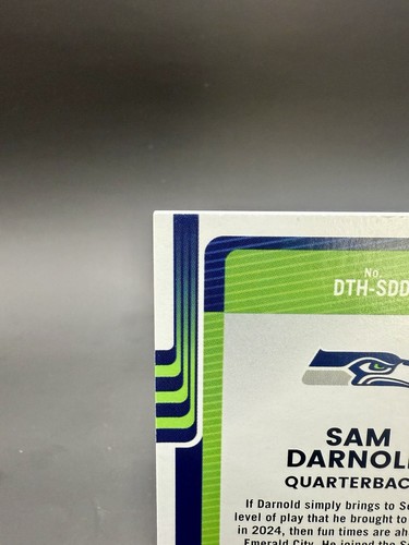 Tarjeta rara Panini Donruss Sam Darnold 2025 #DTH-SDD Threads/25 SSP 🔥🔥 - Imagen 9 de 12