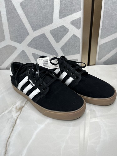 Nuevo Adidas Originales Seeley 'Negro Blanco' EE6136 Hombres Talla 8.5 Zapatos Tenis - Imagen 8 de 10