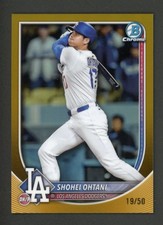 2025 Bowman Chrome Shohei Ohtani Gold Refractor #19/50 Dodgers