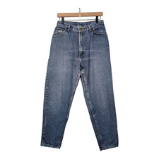 Vintage Wrangler Mom High Waisted Straight Leg Taper Ankle Jeans, Size 14