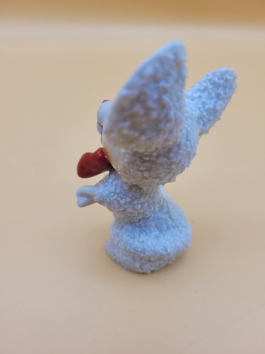 Estatuilla de ratón roja vintage de cerámica con textura de azúcar - Imagen 4 de 11