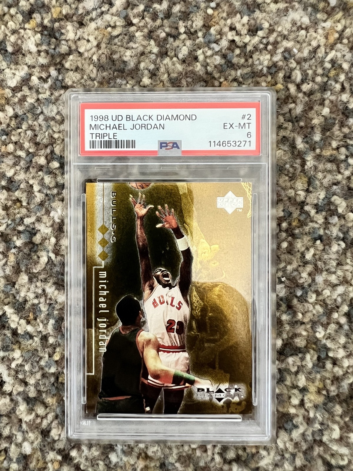 1998-99 Upper Deck Black Diamond - Michael Jordan #2 Triple Diamond /1500