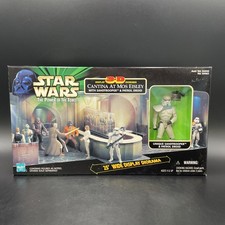 1988 Star Wars CANTINA AT MOS EISLEY Sandtrooper & Patrol Droid 3D Diorama POTF