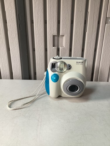 Fujifilm Instax Mini 7S analoge Sofortbildkamera - grau/blau - getestet & funktionsfähig