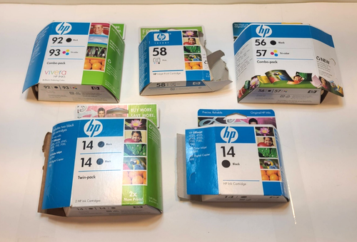 Lot of 5 Sealed and Opened Ink Jet Cartridges - Mixed lot - Picture 2 of 18