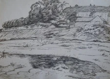 Jacques Camus (1893-1971) (21) - ink - landscape