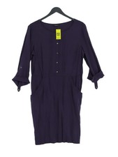 Autograph A-Line Midi Dress UK12 in Purple