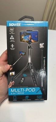Bower Multi-Pod Pro 6-in-1 Multifunctional Tripod Remote Shutter Camera Phone