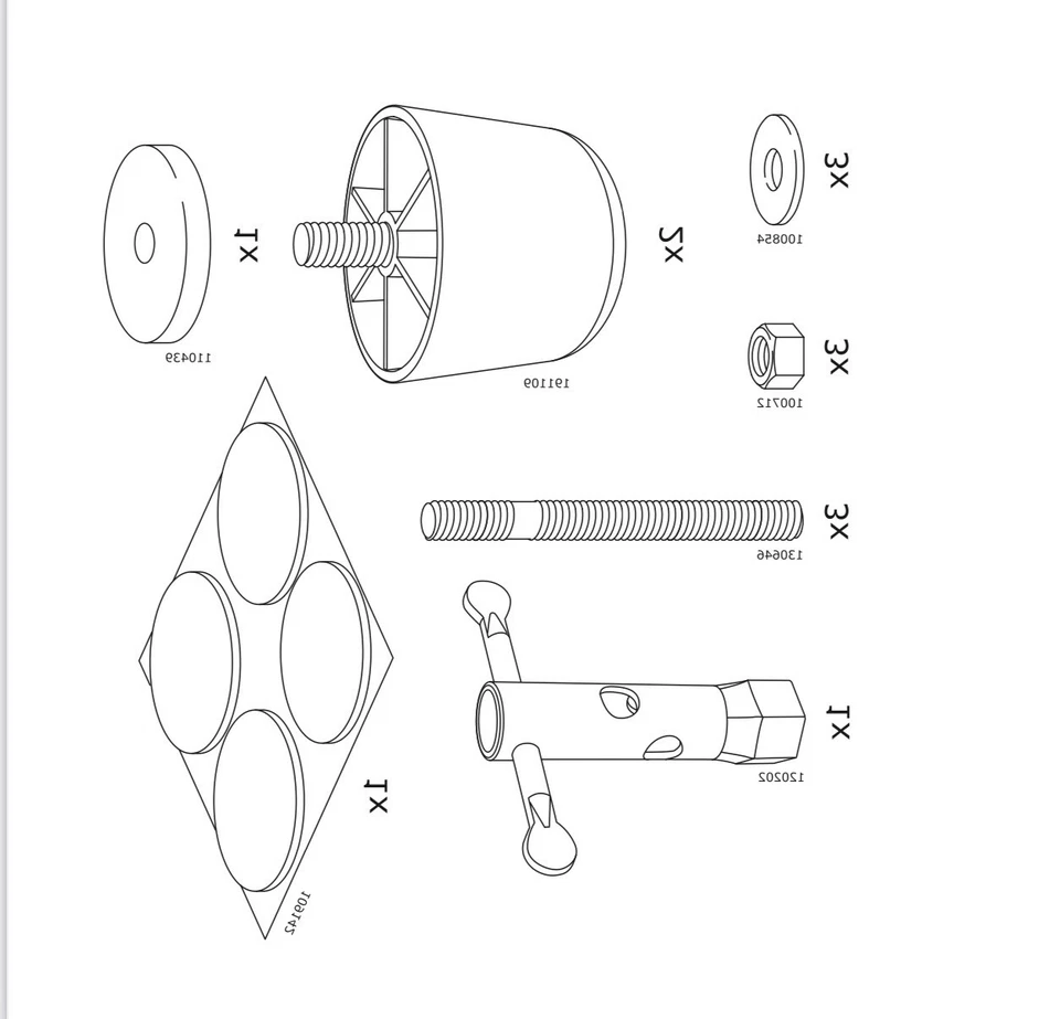 IKEA FINNALA Armrest Brand New Open Box 904.549.92 All Parts Included - Image 2 of 3