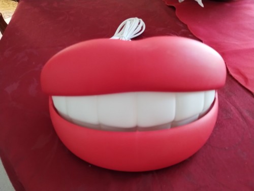 Vintage IKEA Flabb Lips / Teeth / Mouth Posable Wall Lamp Light - Picture 2 of 10