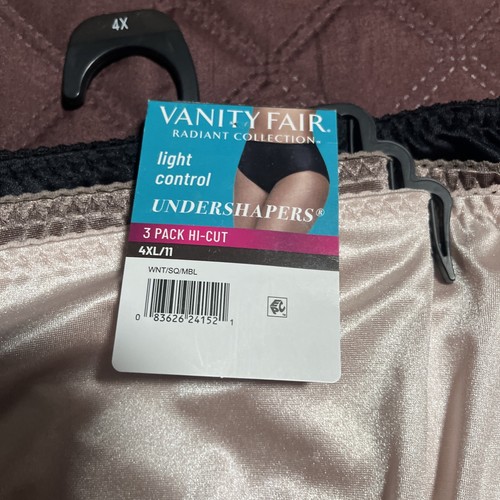 Nuevo Vanity Fair Control de Luz Suavizante Calzoncillos Corte Alto 3 Paquete Bragas 4XL - Imagen 2 de 8