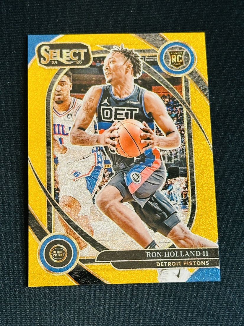 2024-25 Select Ron Holland II Courtside Gold Glitter SSP FOTL Rookie - Pistons