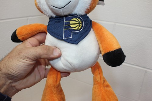 Indiana Pacers Stuffed Animal Plush 12" Bleacher Creature FOX + Bandana Licensed - Picture 5 of 23