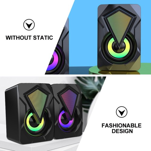 Surround Sound Speakers Wired for Desktop Computer Gaming Bass USB PC - 第 9/12 張圖片