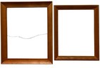 2 Large Wood Picture Frames Art Decor Gallery Wall Solid Wood Vintage