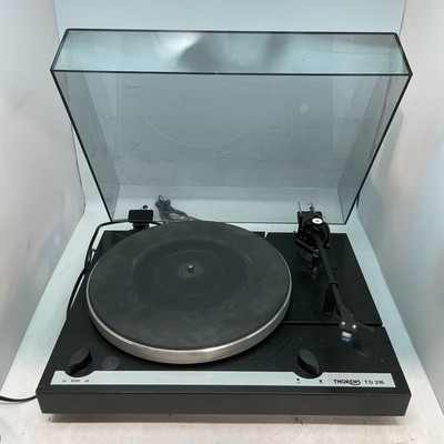 Thorens TD 316 Stereo Belt-Driven Turntable w/New AT Cartridge TESTED WORKS