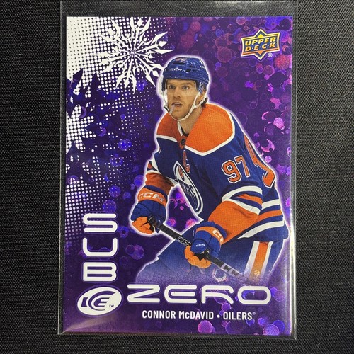 Connor McDavid Sub Zero 2024-25 Upper Deck Ice Edmonton Oilers Purple