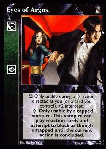 Eyes of Argus - Reaction - Vampire VTES - Afbeelding 1 van 16