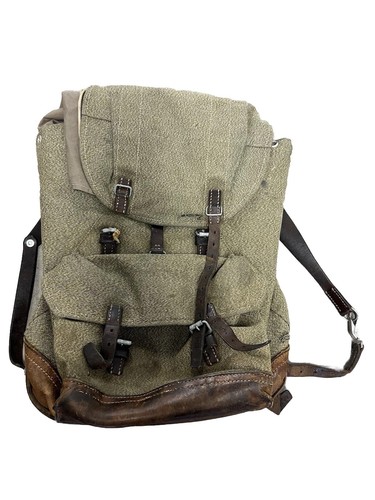 Zaino militare ID'd Post WWII esercito svizzero sale + pepe made 1950 - Foto 5 di 8
