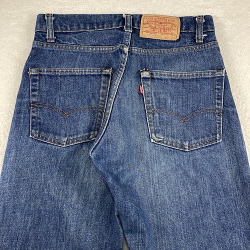 Vintage Levi's 505 Jeans Herren 30x36 Dunkelblau Indigo Denim 80er Made In USA