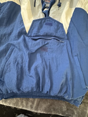 Dallas Cowboys Starter Charger 1/2 Zip Pull Over Jacket - Blue White Gray - Picture 8 of 18
