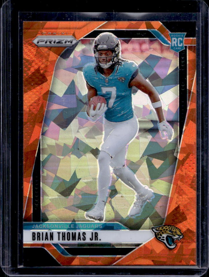 2024 Panini Prizm Brian Thomas Jr. RC Orange Ice Rookie #314 Jaguars