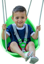 Coconut Toddler Swing   Comfy Baby Swing Outdoor, 3- Point Adjustable Safety Har