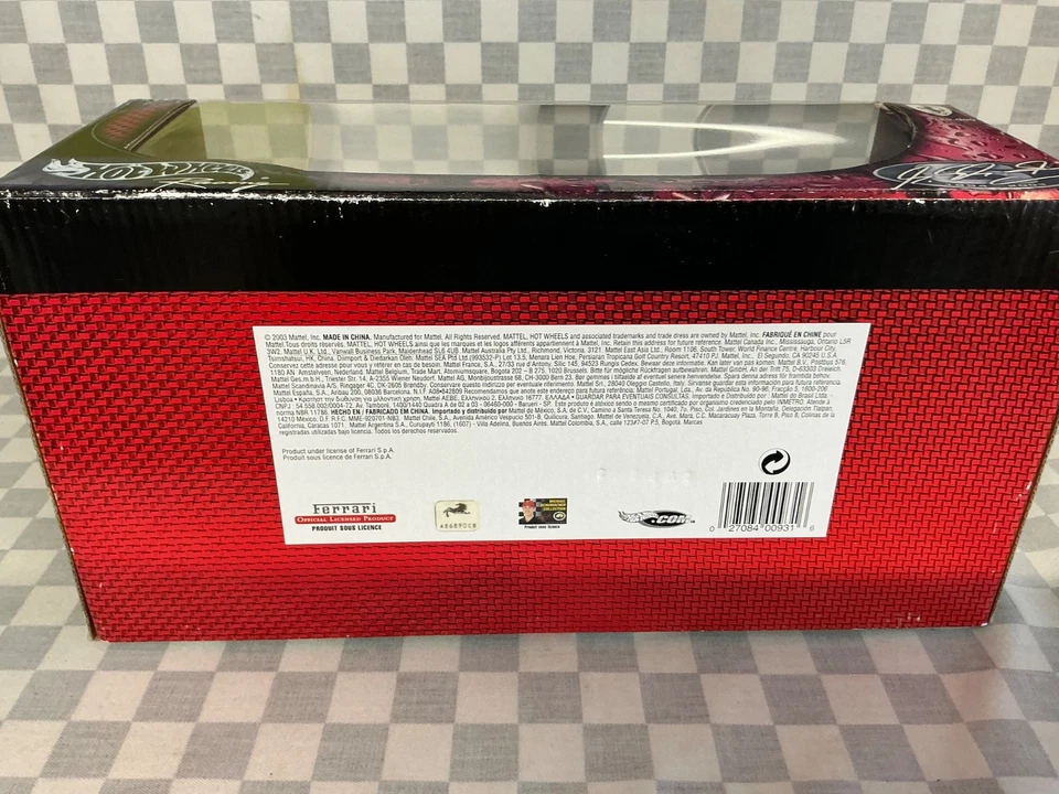 1/18 Hot Wheels Ferrari M. Schumacher 2003 campeón del mundo versión sucia edición limitada Foto 4 de 4